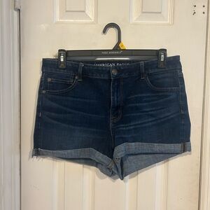 American Eagle Outfitters Dark Blue Denim Jeans Waistband
